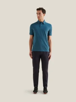 Peckham Rye Bleu - Pantalons en Coton Extensible Discount