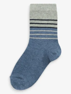 Next - Paquet de chaussettes en coton riche 7 Bleu Online