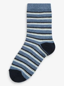 Next - Paquet de chaussettes en coton riche 7 Bleu Online