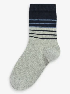 Next - Paquet de chaussettes en coton riche 7 Bleu Online
