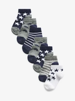 Next - Paquet de chaussettes de sport en coton riche 7 Bleu