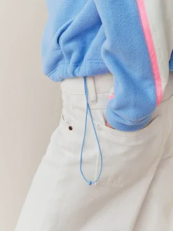 Next Bleu - Polaire à demi-zippée avec panneaux color block Outlet