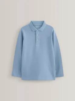 Next Bleu - Polo à manches longues pour l'école, lot de 2 (3-16ans) Discount