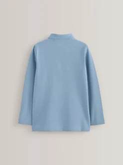 Next Bleu - Polo à manches longues pour l'école, lot de 2 (3-16ans) Discount