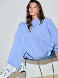 Next Bleu - Pull Active Modal super doux à col bénitier Online