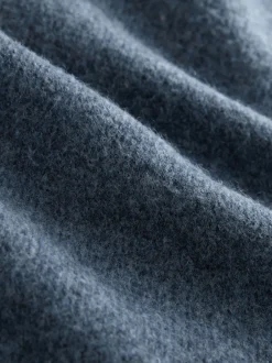 Next Bleu - Pull douillet à col rond coupe décontractée en laine Outlet