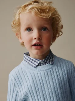 Next Bleu - Pulls de chemises en maille torsade (3mois-7ans) Best