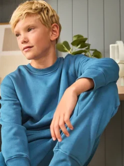 Next - Pyjama simple en laine polaire (3-16yrs) Bleu