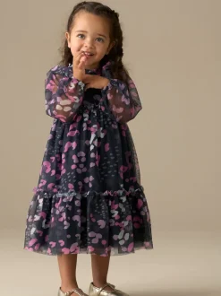 Angel & Rocket Bleu - Robe Cara en maille imprimée Sale