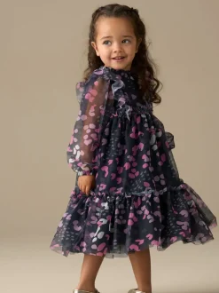 Angel & Rocket Bleu - Robe Cara en maille imprimée Sale