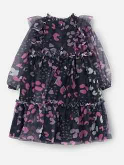 Angel & Rocket Bleu - Robe Cara en maille imprimée Sale