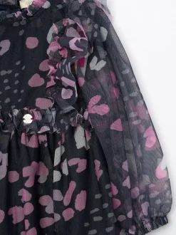 Angel & Rocket Bleu - Robe Cara en maille imprimée Sale