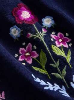 Boden Bleu - Robe Clover Blouson en velours côtelé