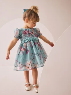 Next Bleu - Robe corsage à fleurs (3mois-8ans) Clearance