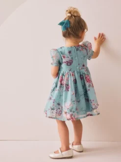 Next Bleu - Robe corsage à fleurs (3mois-8ans) Clearance