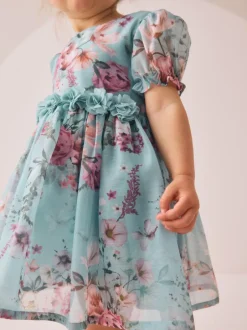 Next Bleu - Robe corsage à fleurs (3mois-8ans) Clearance