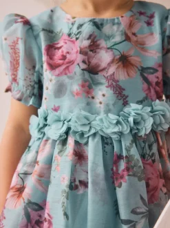 Next Bleu - Robe corsage à fleurs (3mois-8ans) Clearance