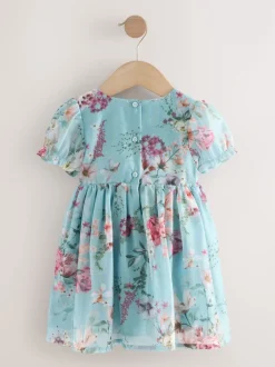 Next Bleu - Robe corsage à fleurs (3mois-8ans) Clearance