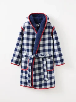 Cotton On Bleu - Robe de chambre à capuche en coton Outlet