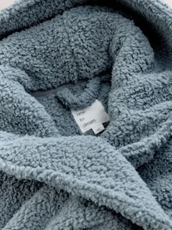 Next Bleu - Robe de chambre en peluche Outlet