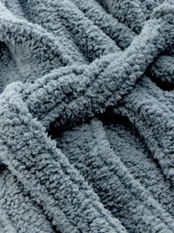 Next Bleu - Robe de chambre en peluche Outlet