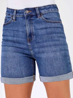 Roman Bleu - Denim Shorts Mom Discount
