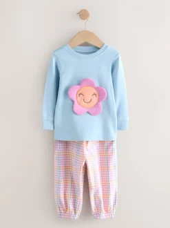 Next Bleu / Rose Personnage - Bas tissé à carreaux Pyjama 2 Lot (9mois-10ans) New