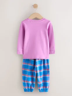 Next Bleu / Rose Personnage - Bas tissé à carreaux Pyjama 2 Lot (9mois-10ans) New