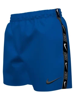 Nike Bleu - Short de volley Swim Logo Tape 4 Inch Hot