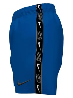 Nike Bleu - Short de volley Swim Logo Tape 4 Inch Hot