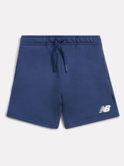 New Balance Bleu - Short Kids à logo empilé à l’arrière Sale