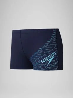 Speedo Bleu - Shorts de bain Medley Logo Aqua Hot
