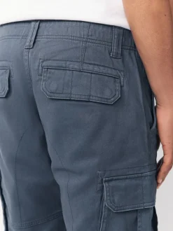 Next Bleu - Slim Fit (Slim Fit) - Pantalon cargo stretch en coton New