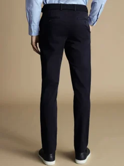 Charles Tyrwhitt Bleu - Slim Fit (Slim Fit) - Chino Français Slim Fit Ultimate sans fer Outlet
