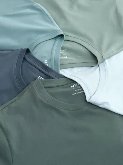 Next Bleu - Slim Fit (Slim Fit) - T-shirts de superposition en coton 100 %, lot de 5 Discount