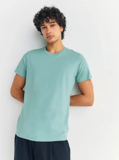 Next Bleu - Slim Fit (Slim Fit) - T-shirts de superposition en coton 100 %, lot de 5 Discount