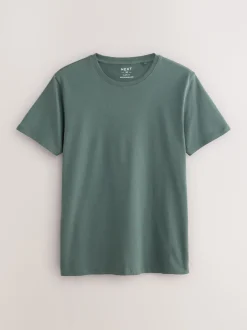 Next Bleu - Slim Fit (Slim Fit) - T-shirts de superposition en coton 100 %, lot de 5 Discount