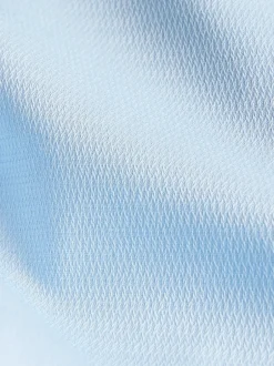 Next - Slim Fit (Slim Fit) - Chemise élégante texturée facile d’entretien à poignets simples Bleu