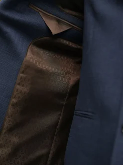 Next Bleu - Slim Fit (Slim Fit) - Veste de costume texturée en laine Blend Clearance