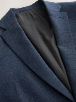 Next Bleu - Slim Fit (Slim Fit) - Veste de costume texturée en laine Blend Clearance