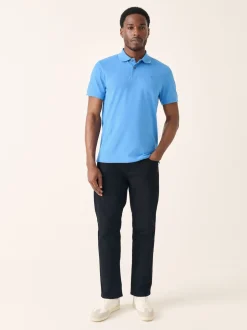 Next - Slim Fit (Slim Fit) - Polo Manches courtes Pique Bleu Clearance