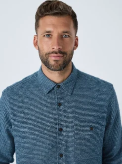 Next Bleu - Surchemise texturée Veste-chemise