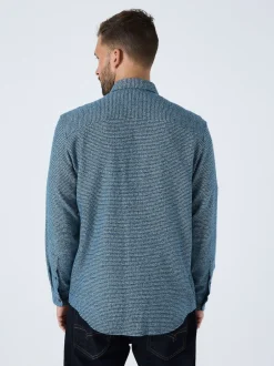 Next Bleu - Surchemise texturée Veste-chemise