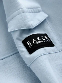 Baker by Ted Baker Bleu - Sweat à capuche oversize en relief Clearance