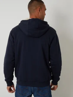 Threadbare Bleu - Sweat à capuche zippé doublé de peau de mouton Best