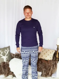 The Little Tailor Bleu - - Pyjama de Noël à motif Fair Isle de renne pour homme Sale