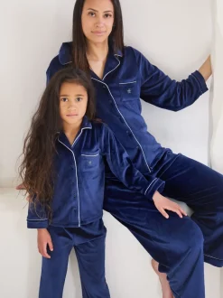 The Little Tailor Bleu - Kids Pyjama de Noël en velours doux de luxe Clearance