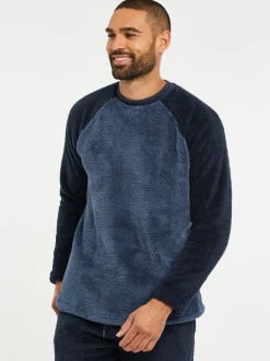 Threadbare Bleu - pyjama en peau de mouton Outlet