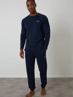 Threadbare Bleu - Sweat-shirts & Joggings Lounge 2 Pièces Ensemble Sale