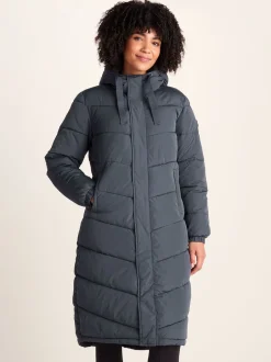 Tog 24 Bleu - Raleigh Thermal Padded À capuche Long Coat Online